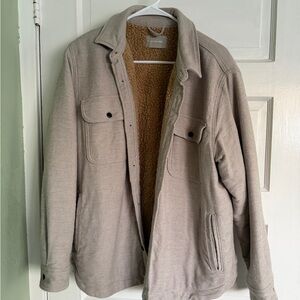 Women’s Everlane Beige Sherpa-Lined Jacket